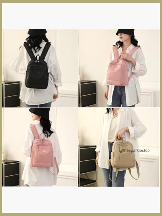 Mini Nylon Backpack Lightweight Travel Daypack Shoulder Bag Cute main image 7